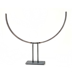 Udstillingsstativ med fod, halvcirkel, til Ø50cm glas